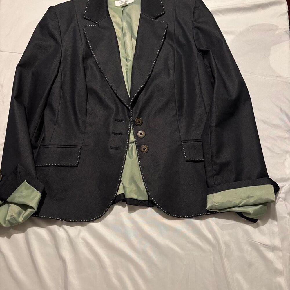 Dressbarn Women's Navy and Black Jacket